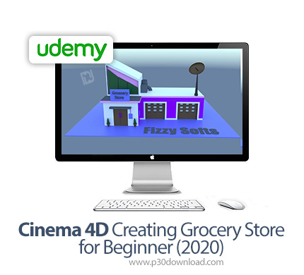 دانلود Udemy Cinema 4D Creating Grocery Store for Beginner (2020) - آموزش طراحی سوپر مارکت با سینما 