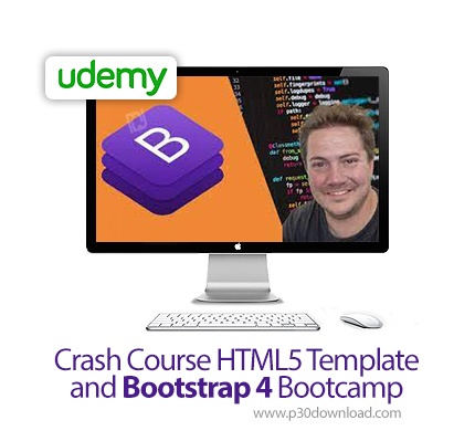 دانلود Udemy Crash Course HTML5 Template and Bootstrap 4 Bootcamp - آموزش قالب های اچ تی ام ال 5 و ب