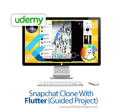 دانلود Udemy Snapchat Clone With Flutter (Guided Project) - آموزش فلاتر برای ساخت کپی اسنپ چت