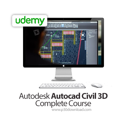 دانلود Udemy Autodesk Autocad Civil 3D Complete Course - آموزش اتودسک اتوکد سیویل تری دی