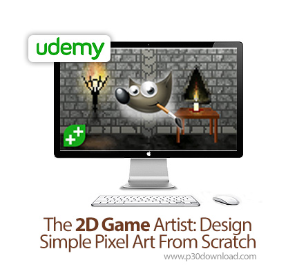 دانلود Udemy The 2D Game Artist: Design Simple Pixel Art From Scratch - آموزش طراحی بازی دو بعدی