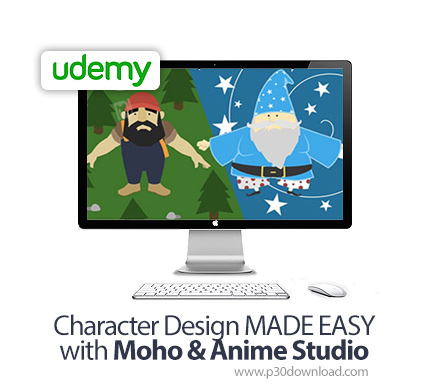 دانلود Udemy Character Design MADE EASY with Moho & Anime Studio - آموزش طراحی کاراکتر با موهو و انی