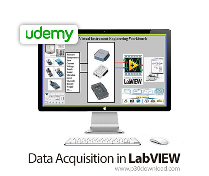 دانلود Udemy Data Acquisition in LabVIEW - آموزش اکتساب داده ها در لب ویو