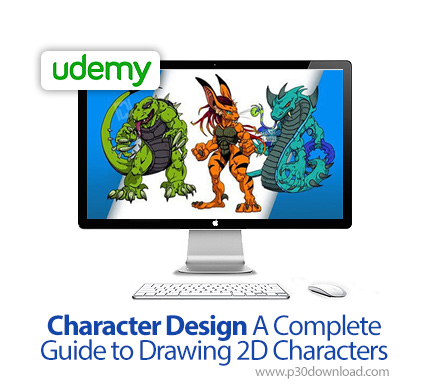 دانلود Udemy Character Design A Complete Guide to Drawing 2D Characters - آموزش طراحی کاراکتر دوبعدی