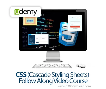 دانلود CSS (Cascade Styling Sheets) Follow Along Video Course - آموزش سی‌اس‎اس و استایل دهی