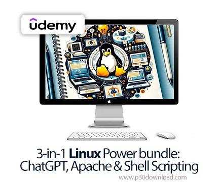 دانلود 3-in-1 Linux Power bundle: ChatGPT, Apache & Shell Scripting - آموزش لینوکس