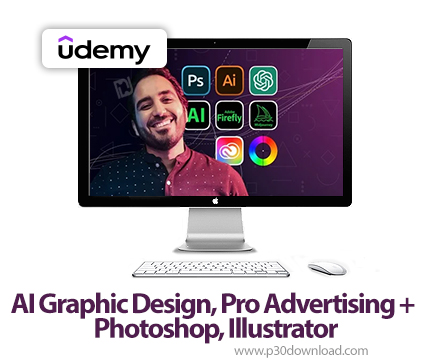 دانلود AI Graphic Design, Pro Advertising + Photoshop, Illustrator - آموزش تسلط بر ساخت طرح های حرفه