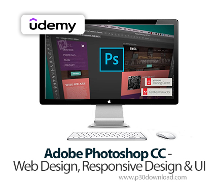 دانلود Adobe Photoshop CC - Web Design, Responsive Design & UI - آموزش طراحی وب، طراحی پاسخگو و رابط