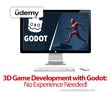 دانلود 3D Game Development with Godot: No Experience Needed - آموزش بازی‌ سازی سه‌بعدی با گودوت