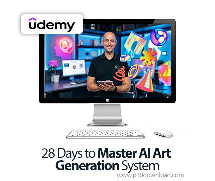 دانلود 28 Days to Master AI Art Generation System - آموزش هوش مصنوعی