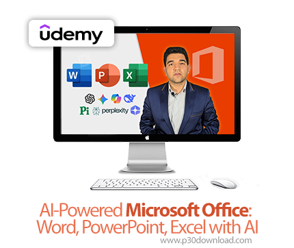 دانلود AI-Powered Microsoft Office: Word, PowerPoint, Excel with AI - آموزش مایکروسافت آفیس