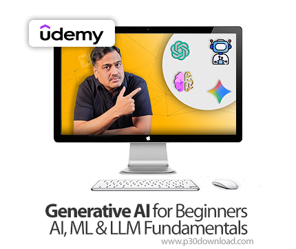 دانلود Generative AI for Beginners AI, ML & LLM Fundamentals - آموزش هوش مصنوعی مولد