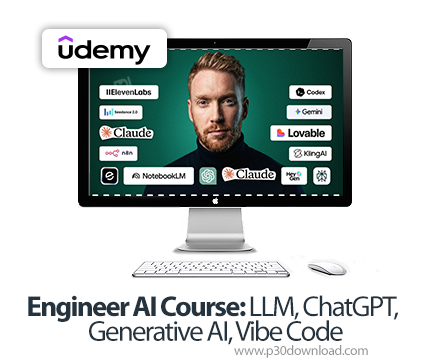 دانلود Engineer AI Course: LLM, ChatGPT, Generative AI, Vibe Code - آموزش مهندسی هوش مصنوعی