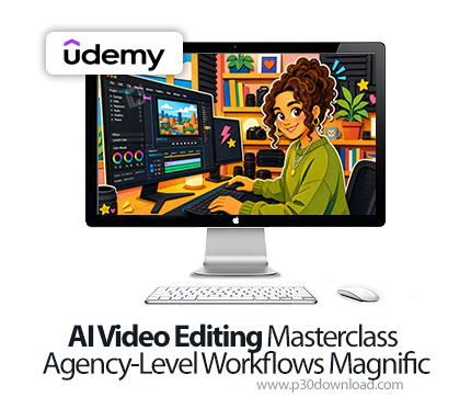 دانلود AI Video Editing Masterclass Agency-Level Workflows Magnific - آموزش ادیت ویدیو