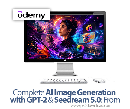 دانلود Complete AI Image Generation with GPT-2 & Seedream 5.0: From - آموزش جی‌پی‌تی-۲ و سیدریم ۵.۰