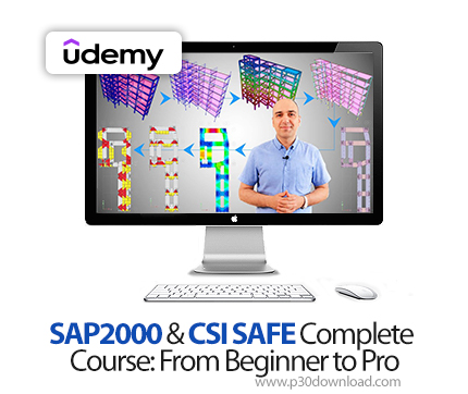 دانلود SAP2000 & CSI SAFE Complete Course: From Beginner to Pro - آموزش ساپ ۲۰۰۰ و سی‌اس‌آی سیف