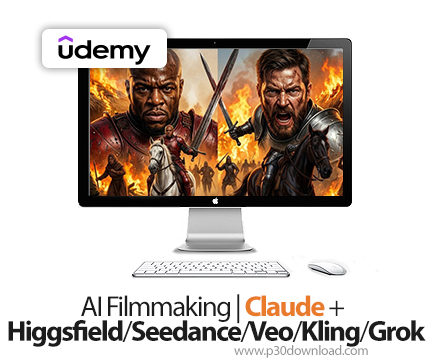 دانلود AI Filmmaking | Claude + Higgsfield/Seedance/Veo/Kling/Grok - آموزش کلود و هیگسفیلد