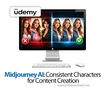 دانلود Midjourney AI: Consistent Characters for Content Creation - آموزش میدجرنی