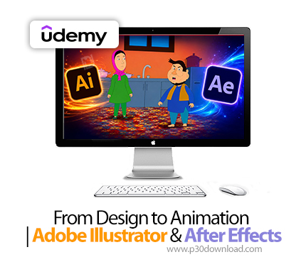 دانلود From Design to Animation | Adobe Illustrator & After Effects - آموزش ادوبی ایلوستریتور و افتر