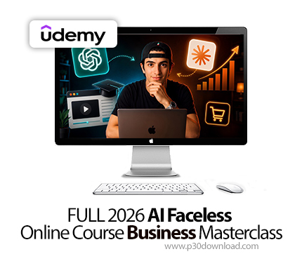 دانلود FULL 2026 AI Faceless Online Course Business Masterclass - آموزش هوش مصنوعی