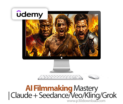 دانلود AI Filmmaking Mastery | Claude + Seedance/Veo/Kling/Grok - آموزش فیلم‌سازی با هوش مصنوعی