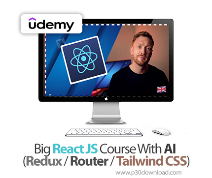 دانلود Big React JS Course With AI (Redux / Router / Tailwind CSS) - آموزش ری‌اکت جی‌اس