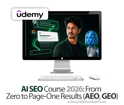 دانلود AI SEO Course 2026: From Zero to Page-One Results (AEO, GEO) - آموزش