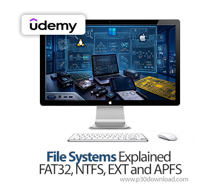 دانلود File Systems Explained: FAT32, NTFS, EXT and APFS - آموزش فایل سیستم‌ها