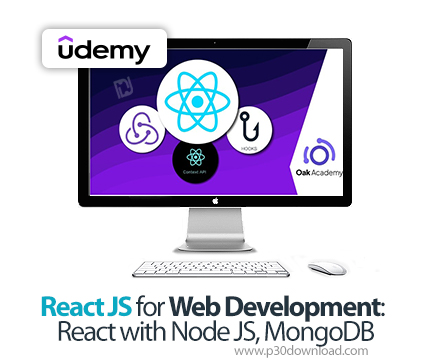 دانلود React JS for Web Development: React with Node JS, MongoDB - آموزش ری‌اکت جی‌اس