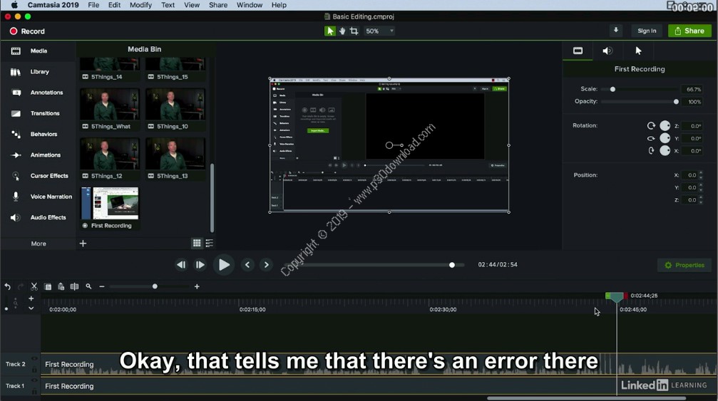 camtasia 2020 for mac essential training online courses